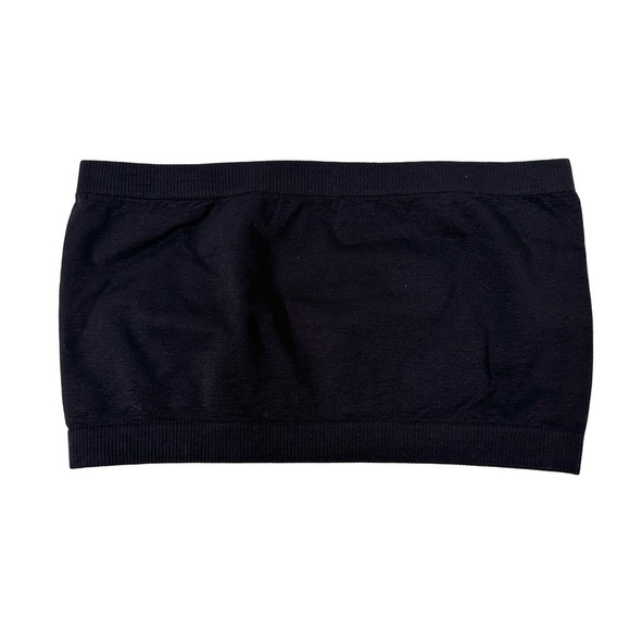 Zenana Outfitters Black Strapless Bandeau Top One Size - Picture 2 of 4